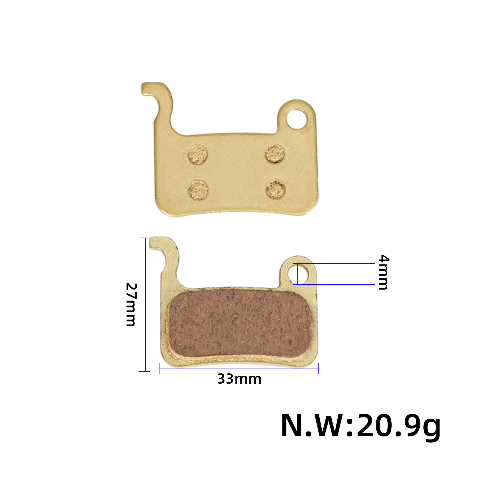 სამუხრუჭე ხუნდები 32.2-23.2 A [033]