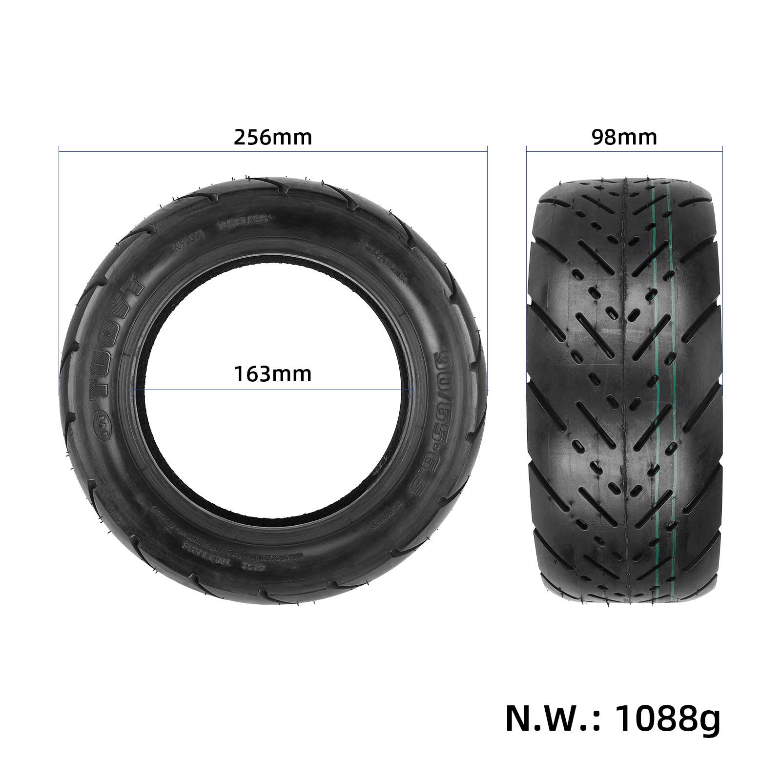 საბურავი - [90/65-6.5], 11x3.5, Ø280x90mm - TUOVT [086]