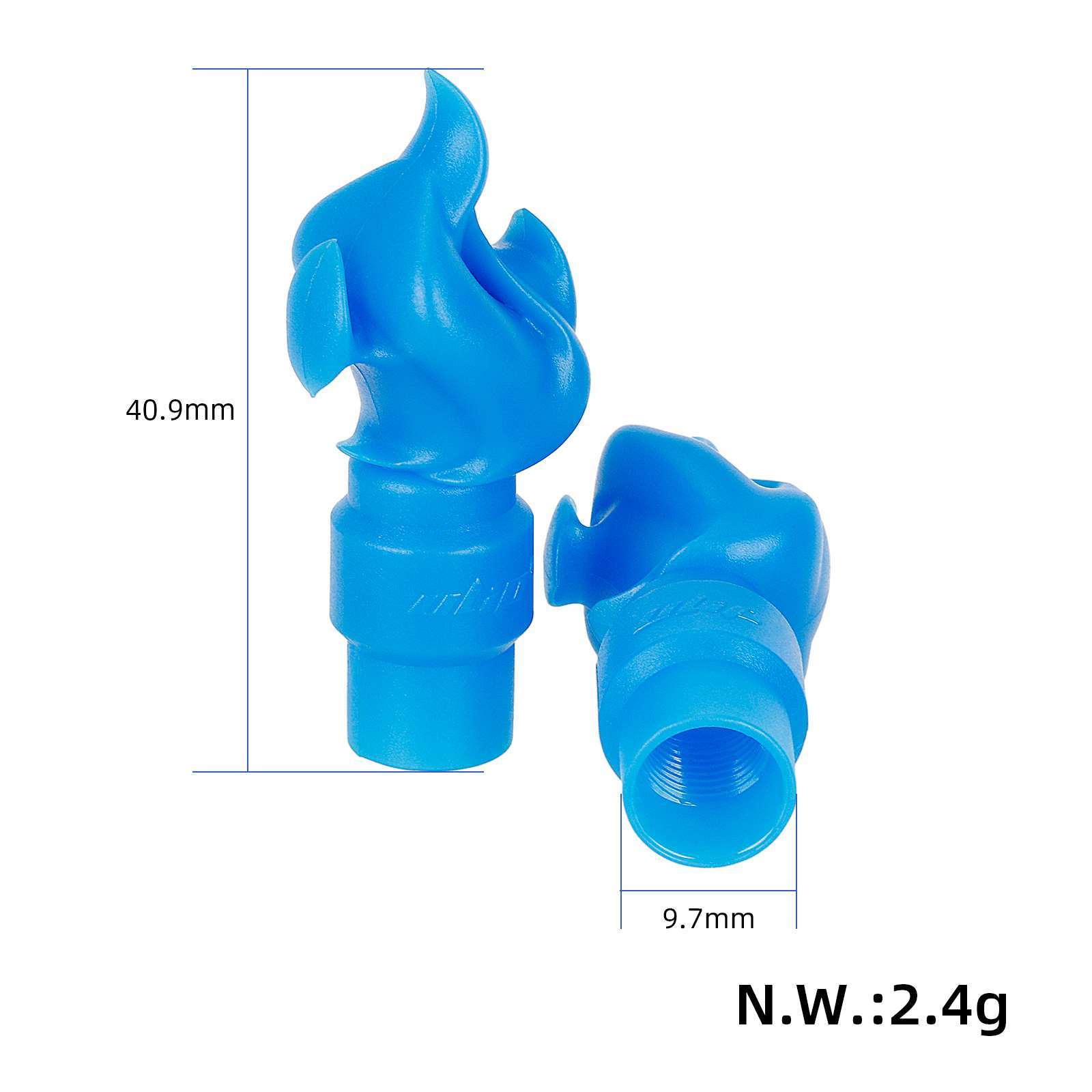 წითელი ფერის სარქველის თავსახური (პიპკა) ლურჯი - წყვილი [420]