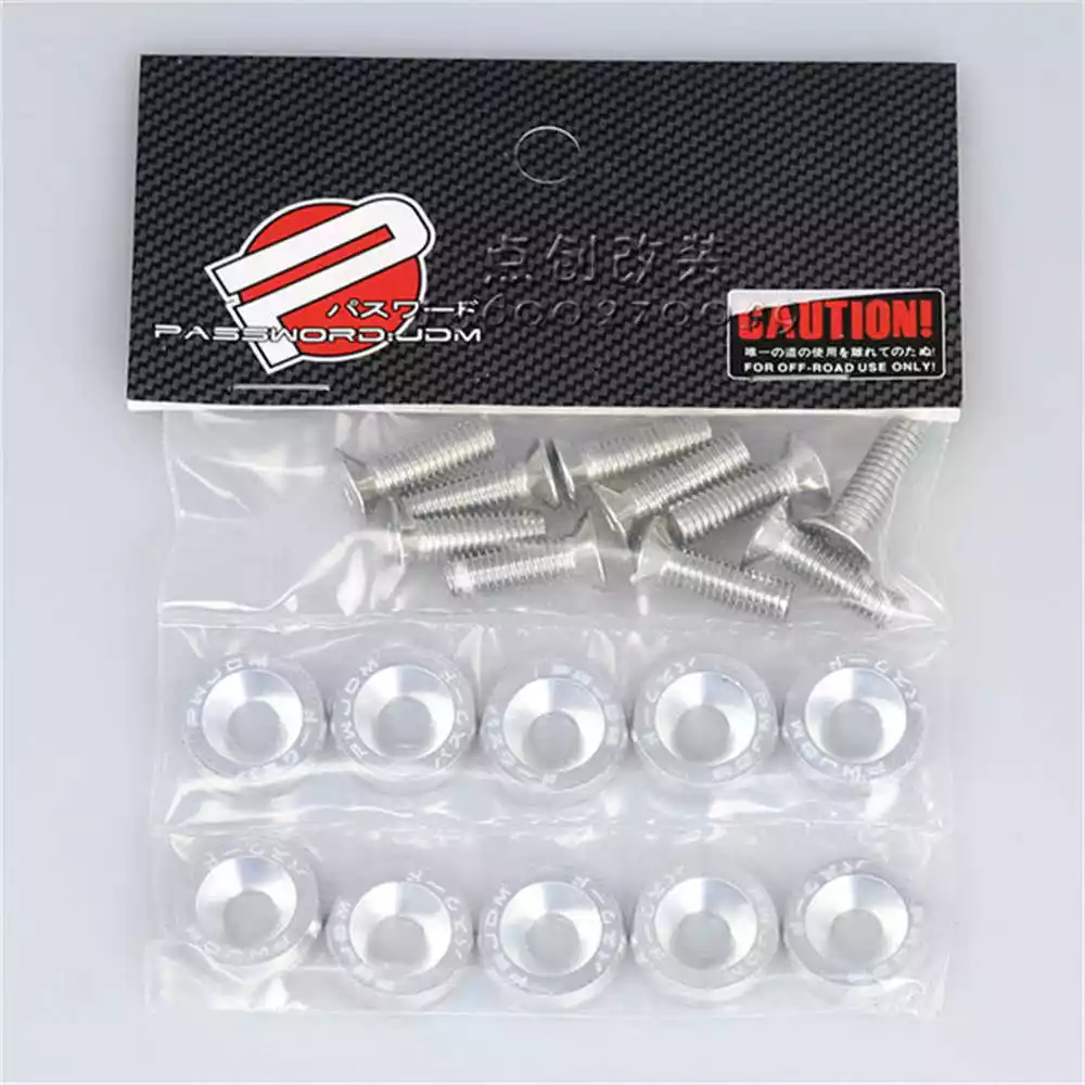 დეკორატიული M6 ზომის საყელური - ვერცხლისფერი - 1 ცალი [494]